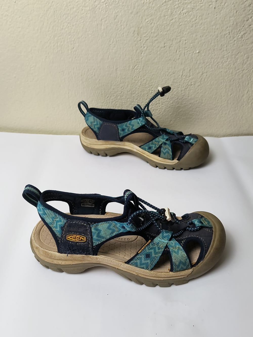 Keen Venice H2 Big Girls 6.5 Blue Teal Outdoor Sandals Closed Toe - Hiking